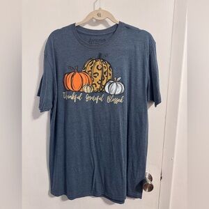 Love in Faith Graphic T-Shirt with Pumpkin Design